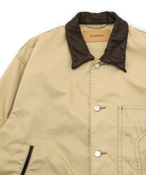 MATSUFUJI(マツフジ)の「【MATSUFUJI】 Connected Pockets Denim Jacket(カバーオール・メンズ・ベージュ・2/3)」の3枚目の写真