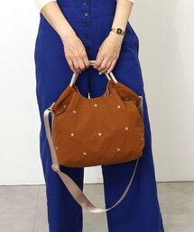 COOCO（クーコ）の「星柄刺繍軽量２ＷＡＹトートバッグ（トートバッグ）」