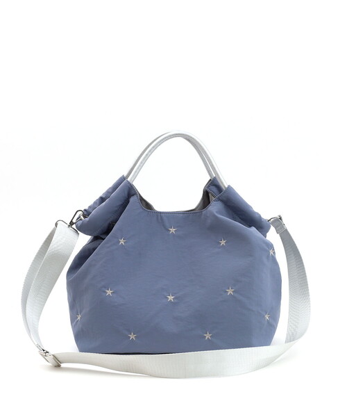 COOCO(クーコ)の「星柄刺繍軽量2WAYトートバッグ(トートバッグ・レディース・ライトブルー/スミクロ/ライトグレー/キャメル・FREE)」の15枚目の写真
