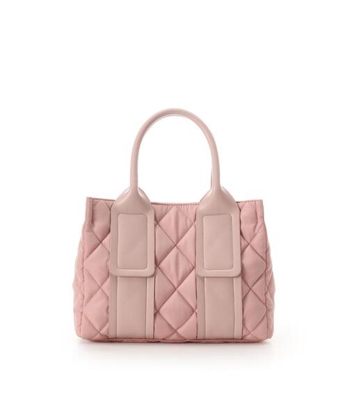 & chouette(アンドシュエット)の「ダイヤ型キルティングハンドバッグ(ハンドバッグ・レディース・カーキ/ピンクベージュ/ダルブルー系/ブラック・FREE)」の12枚目の写真
