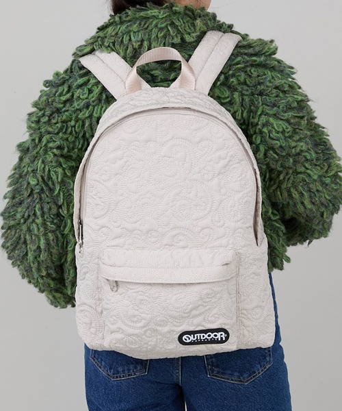 CONTROL FREAK / CTFK(コントロールフリーク)の「CONTROL FREAK(コントロールフリーク)【OUTDOOR PRODUCTS×CONTROL FREAK】ペイズリーキルトバッグパック(バックパック/リュック・レディース・ブラック/カーキ/ベージュ・FREE)」の6枚目の写真