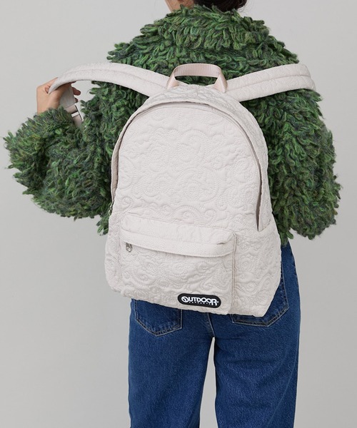 CONTROL FREAK / CTFK(コントロールフリーク)の「CONTROL FREAK(コントロールフリーク)【OUTDOOR PRODUCTS×CONTROL FREAK】ペイズリーキルトバッグパック(バックパック/リュック・レディース・ブラック/カーキ/ベージュ・FREE)」の7枚目の写真