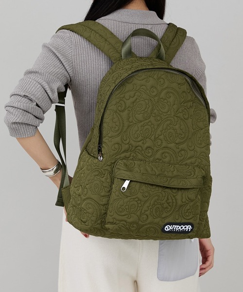 CONTROL FREAK / CTFK(コントロールフリーク)の「CONTROL FREAK(コントロールフリーク)【OUTDOOR PRODUCTS×CONTROL FREAK】ペイズリーキルトバッグパック(バックパック/リュック・レディース・ブラック/カーキ/ベージュ・FREE)」の15枚目の写真