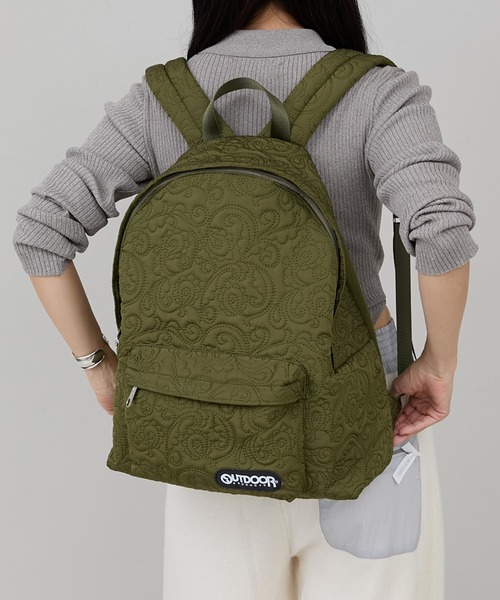 CONTROL FREAK / CTFK(コントロールフリーク)の「CONTROL FREAK(コントロールフリーク)【OUTDOOR PRODUCTS×CONTROL FREAK】ペイズリーキルトバッグパック(バックパック/リュック・レディース・ブラック/カーキ/ベージュ・FREE)」の16枚目の写真