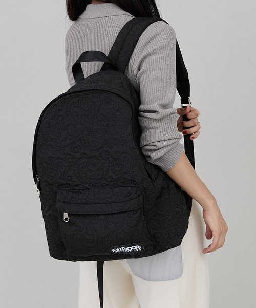 CONTROL FREAK / CTFK(コントロールフリーク)の「CONTROL FREAK(コントロールフリーク)【OUTDOOR PRODUCTS×CONTROL FREAK】ペイズリーキルトバッグパック(バックパック/リュック・レディース・ブラック/カーキ/ベージュ・FREE)」の18枚目の写真