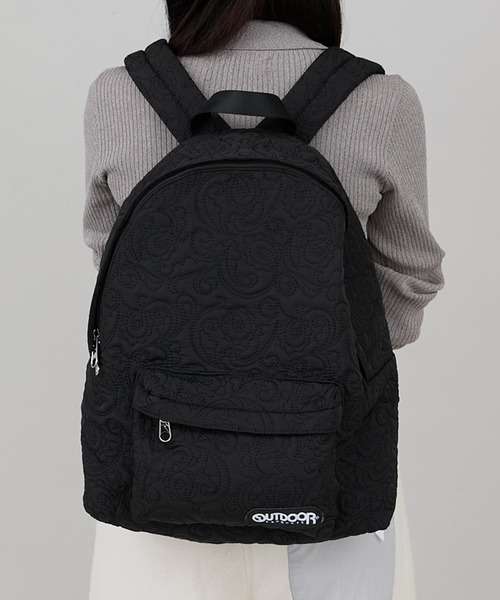 CONTROL FREAK / CTFK(コントロールフリーク)の「CONTROL FREAK(コントロールフリーク)【OUTDOOR PRODUCTS×CONTROL FREAK】ペイズリーキルトバッグパック(バックパック/リュック・レディース・ブラック/カーキ/ベージュ・FREE)」の21枚目の写真