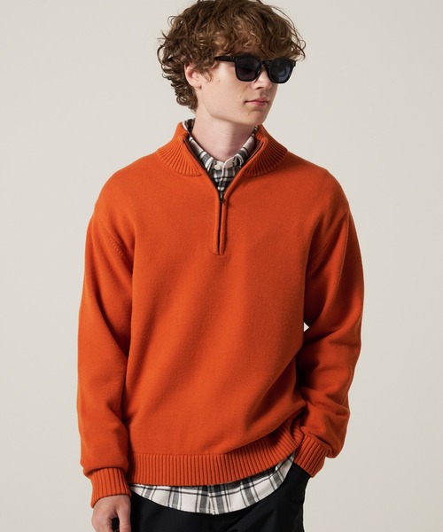 Eddie Bauer(エディーバウアー)の「クォータージップ モックセーター(ニット/セーター・メンズ・ダークオレンジ/ネイビー/グレー・XL/M/S/XXL/L)」の3枚目の写真