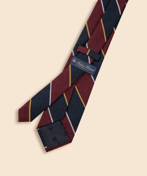 BROOKS BROTHERS(ブルックスブラザーズ)の「ウールブレンド メランジ ワイドストライプタイ(ネクタイ・メンズ・イエロー/グリーン/バーガンディー・ONE SIZE)」の6枚目の写真