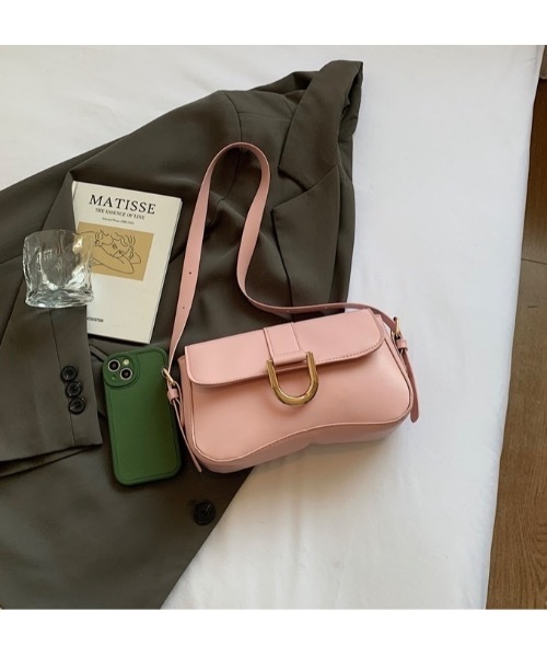 SALTMINT（ソルトミント）の「U-Buckle Shoulder Bag（ショルダーバッグ・レディース・ブラウン/ブラック/ベビーピンク/オフホワイト・FREE）」の10枚目の写真