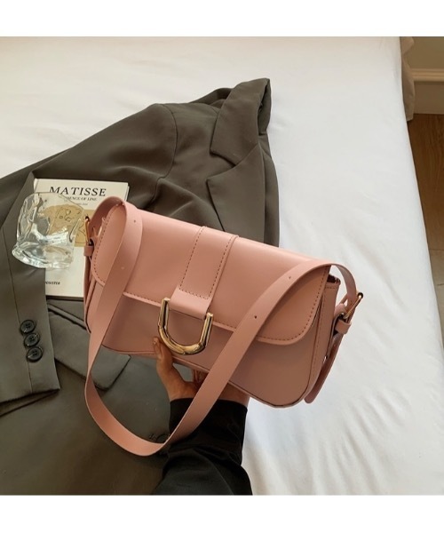 SALTMINT（ソルトミント）の「U-Buckle Shoulder Bag（ショルダーバッグ・レディース・ブラウン/ブラック/ベビーピンク/オフホワイト・FREE）」の11枚目の写真
