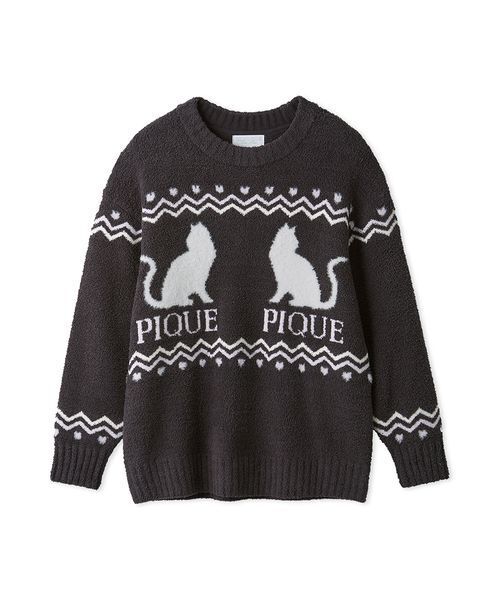 セール】CATジャガードプルオーバー（ルームウェア/パジャマ）｜gelato