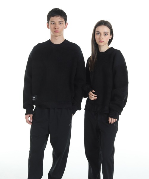 新品 Y-3 ワイスリー W CLASSIC SHEER ニット ロゴセーター 新品 Y-3 ワイスリー W CLASSIC SHEER ニット ロゴセーター Y-3