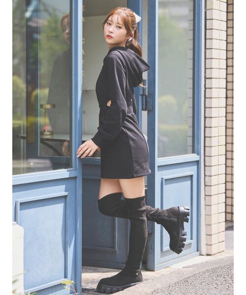 EATME（イートミー）の「BIGシアーリボンヘアクリップ（バレッタ/ヘアクリップ・レディース・ブラック/オフホワイト・FREE）」の10枚目の写真