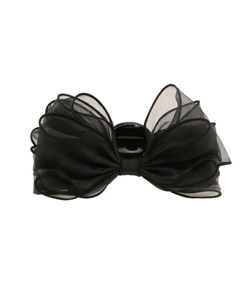 EATME（イートミー）の「BIGシアーリボンヘアクリップ（バレッタ/ヘアクリップ・レディース・ブラック/オフホワイト・FREE）」の7枚目の写真