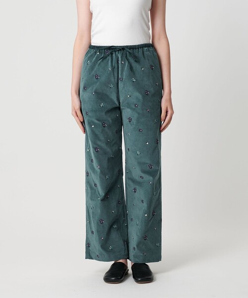 BEAUTY&YOUTH UNITEDARROWSエンブロイダリーイージーパンツ エンブロイダリー イージーパンツ