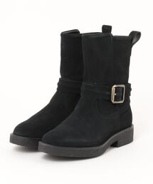Clarks クラークス NELLA MID レディースブーツ エンジニア ミドルブーツ(ネラミッド) 26182891 ブラックスエード