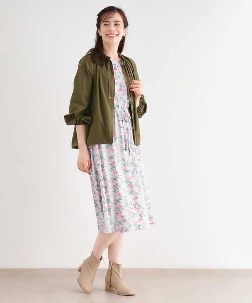 LAURA ASHLEY(ローラアシュレイ)の「【洗える/撥水】マットタフタ フレアブルゾン(ブルゾン・レディース・ダークウッド/ブラウン系その他2・38/40)」の5枚目の写真