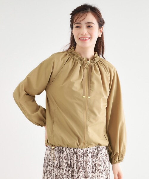 LAURA ASHLEY(ローラアシュレイ)の「【洗える/撥水】マットタフタ フレアブルゾン(ブルゾン・レディース・ダークウッド/ブラウン系その他2・38/40)」の9枚目の写真