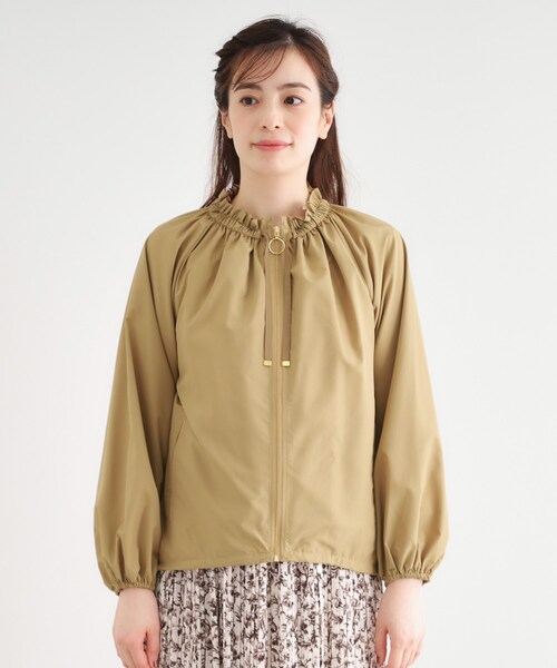 LAURA ASHLEY(ローラアシュレイ)の「【洗える/撥水】マットタフタ フレアブルゾン(ブルゾン・レディース・ダークウッド/ブラウン系その他2・38/40)」の14枚目の写真