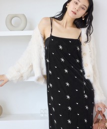 VIS | 刺繍アソートベロアワンピース/2WAY(ワンピース)