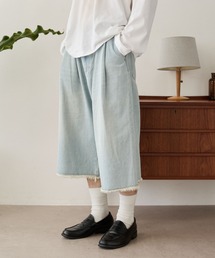 LUCY（ルーシー）の「LUCY/【25年秋冬新作】クロップドワイドデニムパンツ（デニムパンツ）」