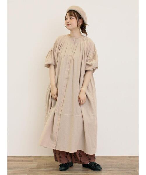 Samansa Mos2(サマンサ モスモス)の「【M/Lサイズ】花刺繍パンツ(その他パンツ・レディース・ベージュ/チャコールグレー/ブラウン・L/M)」の9枚目の写真