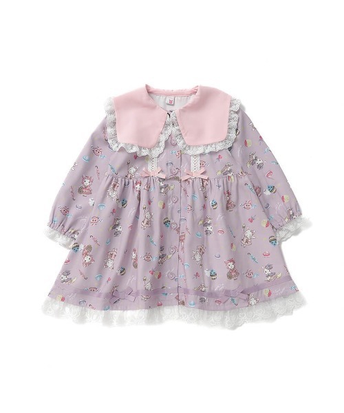 coeur a coeur(クーラクール)の「coeur a coeur ワンピース(ワンピース・キッズ・パープル/ピンク・90cm/100cm/110cm/120cm)」の10枚目の写真