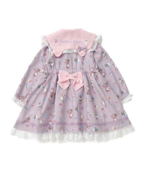 coeur a coeur(クーラクール)の「coeur a coeur ワンピース(ワンピース・キッズ・パープル/ピンク・90cm/100cm/110cm/120cm)」の9枚目の写真