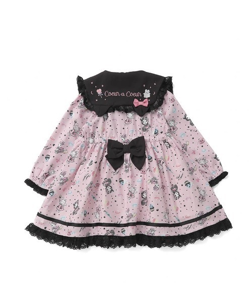 coeur a coeur(クーラクール)の「coeur a coeur ワンピース(ワンピース・キッズ・パープル/ピンク・90cm/100cm/110cm/120cm)」の7枚目の写真