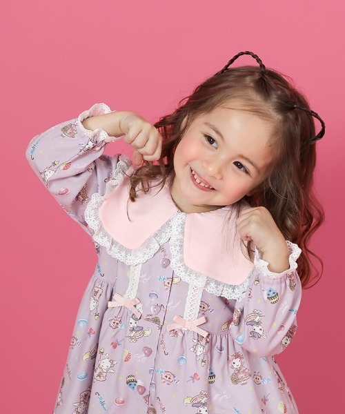 coeur a coeur(クーラクール)の「coeur a coeur ワンピース(ワンピース・キッズ・パープル/ピンク・90cm/100cm/110cm/120cm)」の6枚目の写真