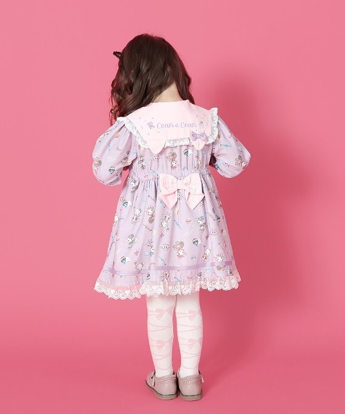coeur a coeur(クーラクール)の「coeur a coeur ワンピース(ワンピース・キッズ・パープル/ピンク・90cm/100cm/110cm/120cm)」の4枚目の写真