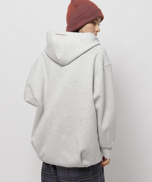 ニコアンド【未使用】ライトダンボールZIPパーカー　ライトグレー ライトダンボールZIPパーカー（パーカー）｜niko and（ニコアンド