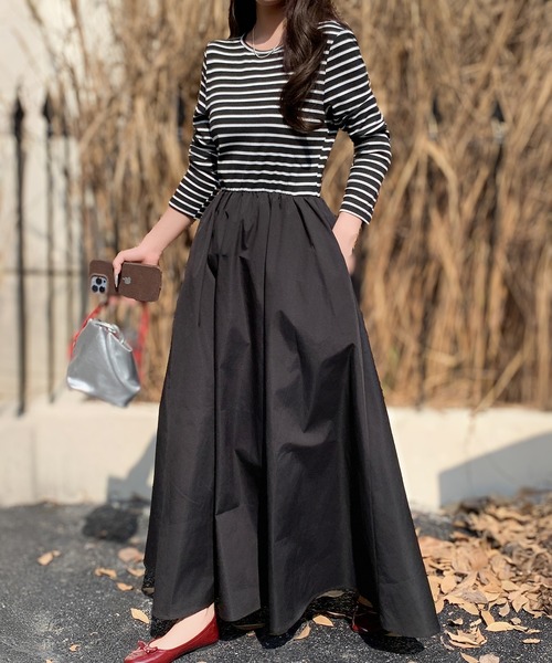 ドッキング長袖ワンピース【撥水加工】（ワンピース）｜by LEGNA