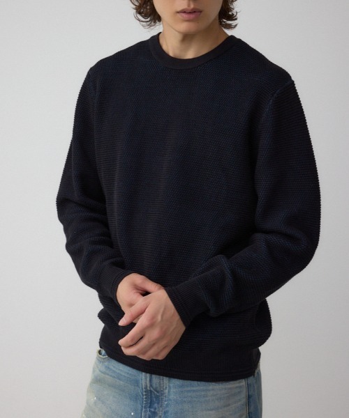 セール】ハニカムクルーネックニット（ニット/セーター）｜AZUL BY