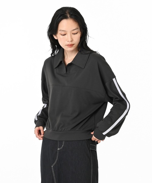 NEW BALANCE(ニューバランス)の「スキッパープルオーバー(その他トップス・レディース・ダークグレー/オフホワイト・MEDIUM/LARGE/SMALL)」の2枚目の写真