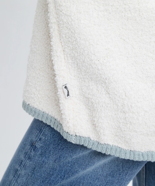 BILLABONG（ビラボン）の「BILLABONG レディース WAVE JQ MOKOMOKO HAL セーター 【2025年秋冬モデル】 @autumn/ビラボンウェーブロゴハーフジップニット（ニット/セーター・レディース・ブラック/アイボリー/ホワイト系その他・MEDIUM）」の9枚目の写真