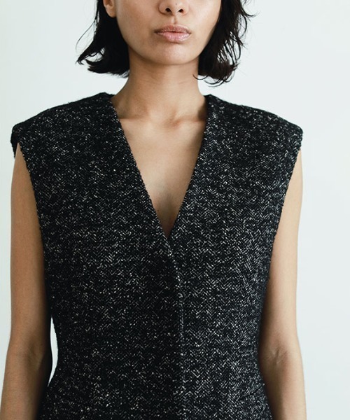 SANTE今季ヘリンボーンツィードベスト新品未使用 セール】SANTEヘリンボーンツィードベスト（ベスト）｜ETRE TOKYO