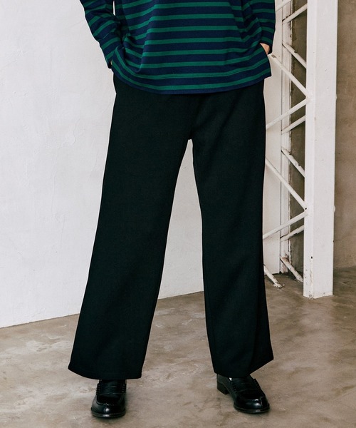 LA MARINE FRANCAISE（マリン フランセーズ）の「リブダンボールイージーパンツ（その他パンツ・レディース・ブラック/グレー/グリーン・0/1）」の2枚目の写真