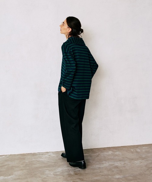 LA MARINE FRANCAISE（マリン フランセーズ）の「リブダンボールイージーパンツ（その他パンツ・レディース・ブラック/グレー/グリーン・0/1）」の5枚目の写真