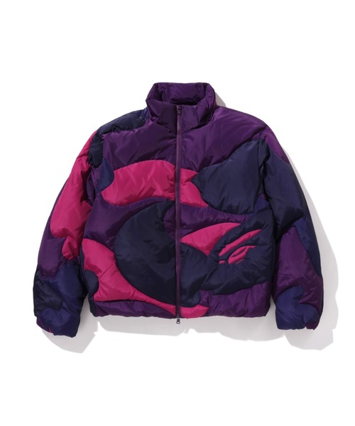 A BATHING APE（アベイシングエイプ）の「MEGA COLOR CAMO QUILTED DOWN JACKET（ダウンジャケット/コート・メンズ・ブラック/パープル・MEDIUM/XX-LARGE/X-LARGE/LARGE/SMALL）」の11枚目の写真