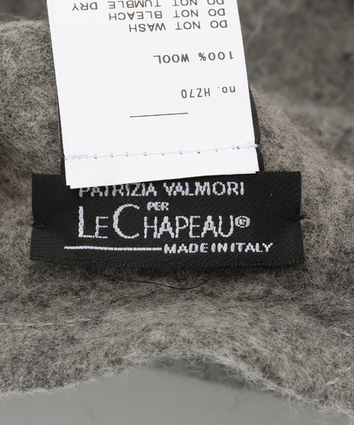 SLOBE IENA（スローブイエナ）の「LE CHAPEAU/レシャポウ SLOBE別注 ビジューベレー（ハンチング/ベレー帽・レディース・グレー・FREE）」の6枚目の写真