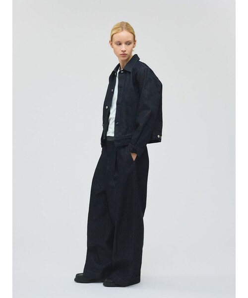 mizuiroind（ミズイロインド）の「mizuiro ind ワイドデニムスラックス（その他パンツ・レディース・その他・FREE）」の4枚目の写真