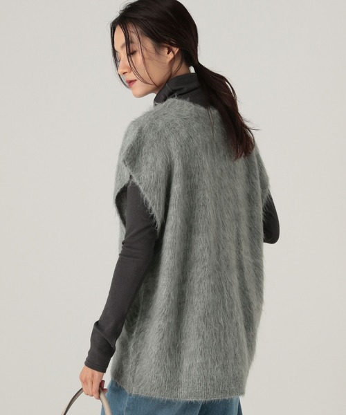 Elura（エルーラ）の「シャギーベスト/606385（ベスト・レディース・グレー/ライトイエロー・FREE）」の8枚目の写真