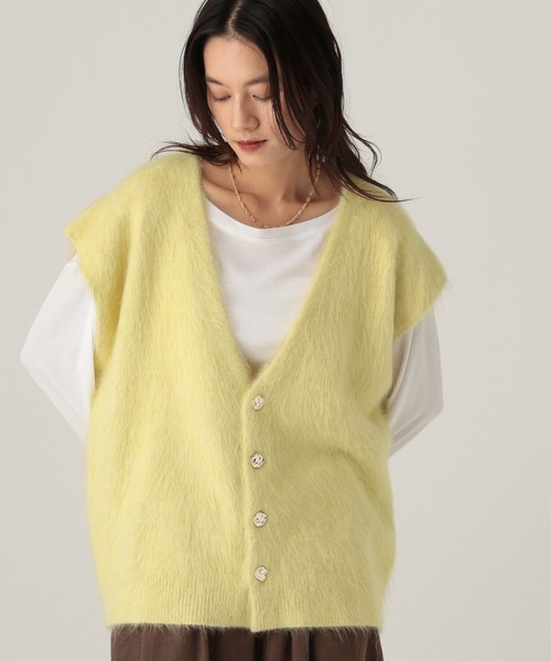 Elura（エルーラ）の「シャギーベスト/606385（ベスト・レディース・グレー/ライトイエロー・FREE）」の11枚目の写真