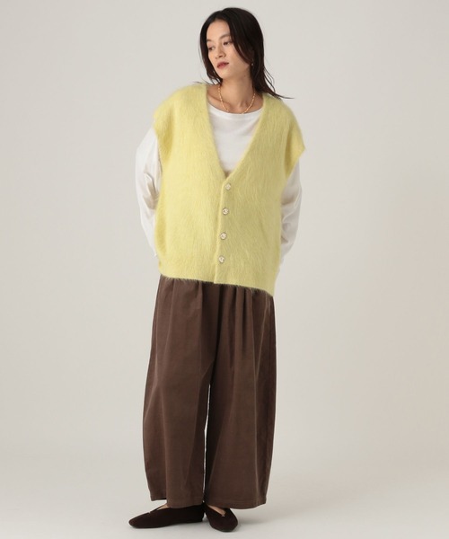 Elura（エルーラ）の「シャギーベスト/606385（ベスト・レディース・グレー/ライトイエロー・FREE）」の13枚目の写真