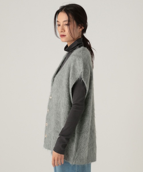 Elura（エルーラ）の「シャギーベスト/606385（ベスト・レディース・グレー/ライトイエロー・FREE）」の16枚目の写真