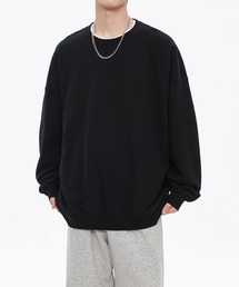 ドロップショルダークルースウェット(裏毛)/Drop shoulder crew sweatshirt (AW)