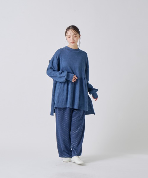 Kelen(ケレン)の「「KELEN / ケレン」接結カットソーギャザートップス(Tシャツ/カットソー・レディース・チャコールグレー/オフホワイト/ライトグレー/ネイビー・S/M)」の14枚目の写真