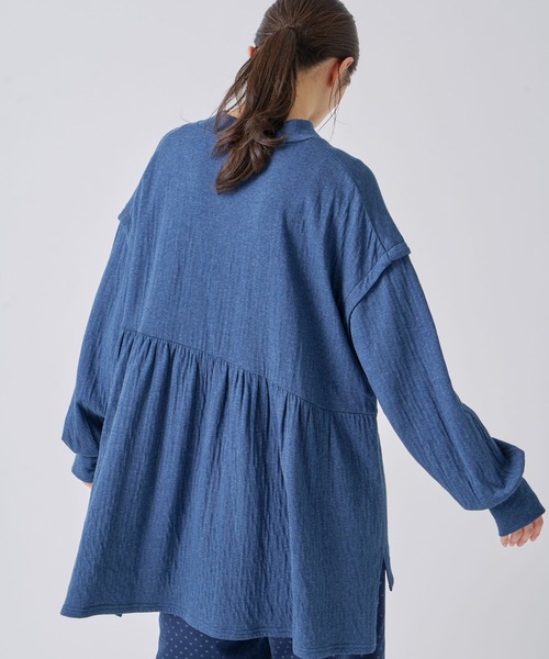Kelen(ケレン)の「「KELEN / ケレン」接結カットソーギャザートップス(Tシャツ/カットソー・レディース・チャコールグレー/オフホワイト/ライトグレー/ネイビー・S/M)」の19枚目の写真
