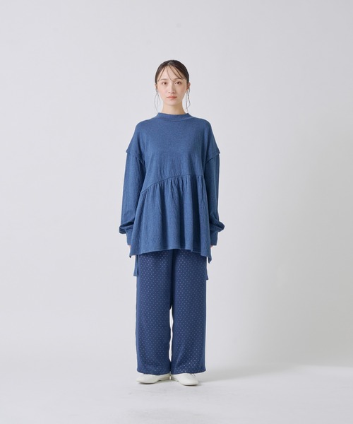 Kelen(ケレン)の「「KELEN / ケレン」接結カットソーギャザートップス(Tシャツ/カットソー・レディース・チャコールグレー/オフホワイト/ライトグレー/ネイビー・S/M)」の21枚目の写真
